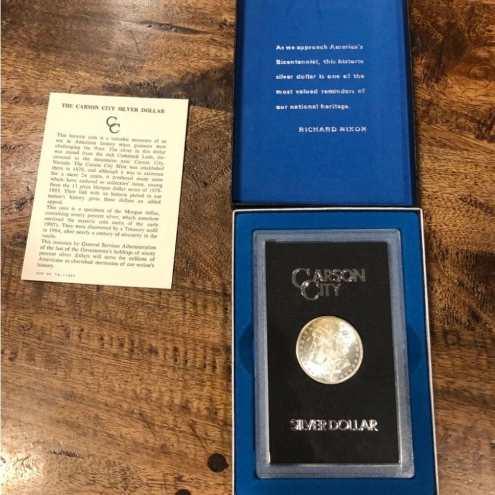 *COLLECTORS* 1884 *GSA Certified* Carson City Silver Dollar, Box & COA